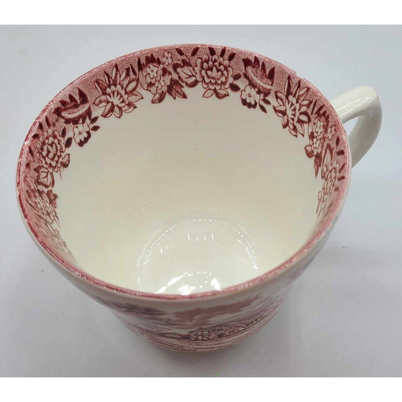 Vtg Grindley Red Staffordshire England Cups & Saucers Set of 6. English Country - Picture 4 of 14